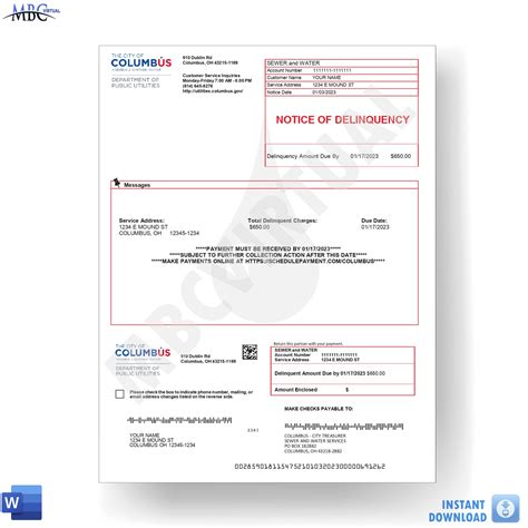 columbus city treasurer water bill|Public Utilities .
